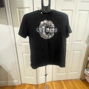 Black Graphic Tee with Bold Design